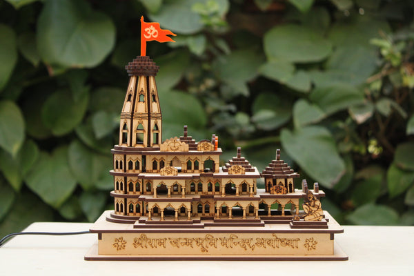 Ram Mandir Ayodhya 3D Model Wood