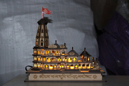 Ram Mandir Ayodhya 3D Model Wood