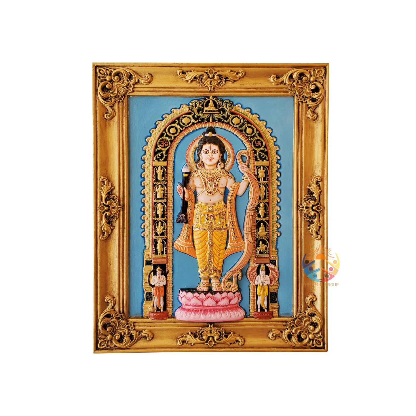 Balak Ram 3D Carved Frame/ Statue Shree Ram