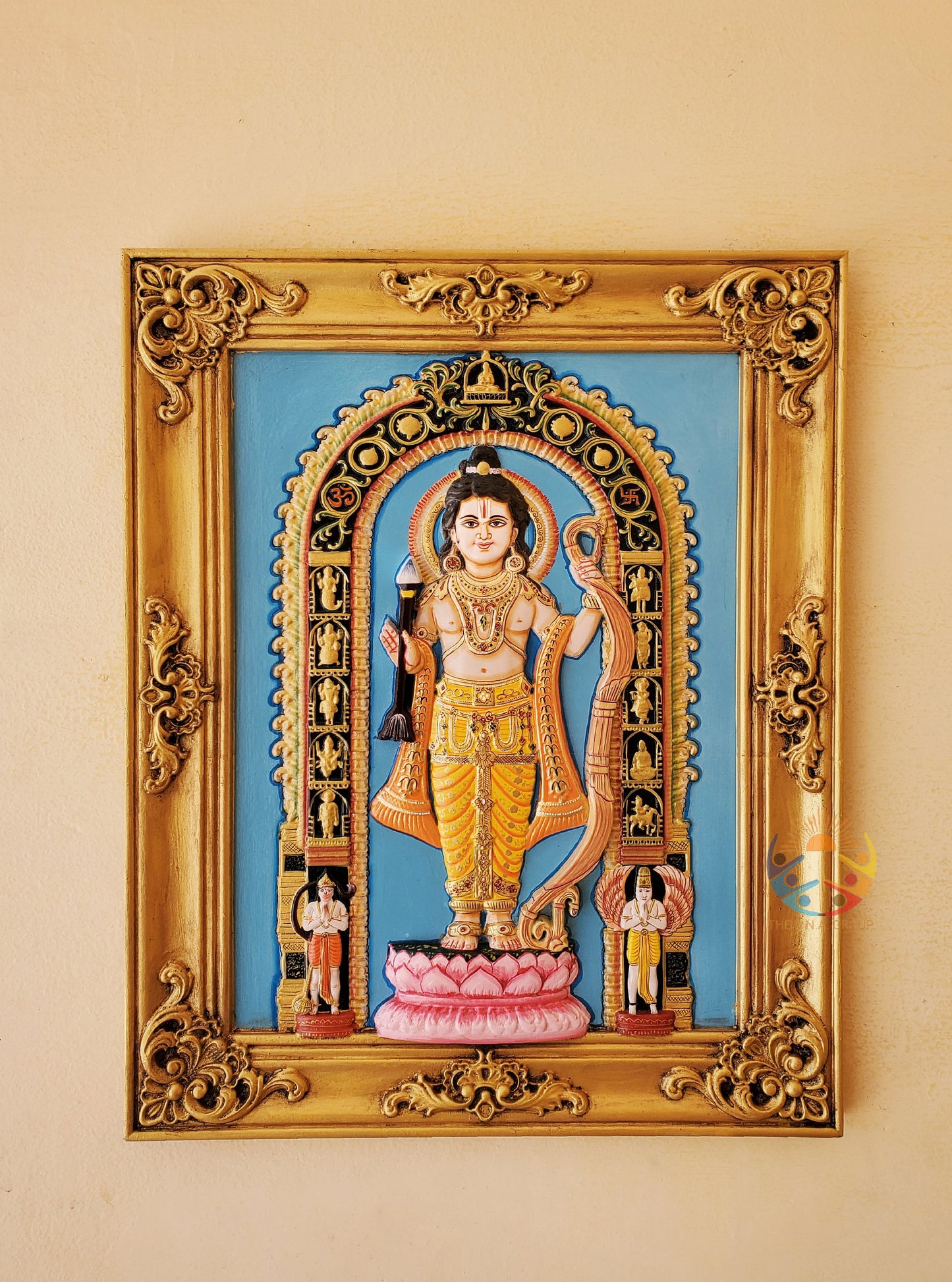 Balak Ram 3D Carved Frame/ Statue Shree Ram