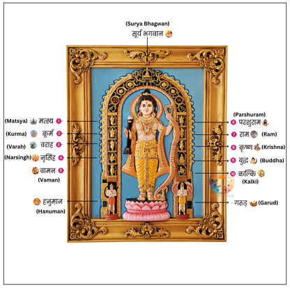 Balak Ram 3D Carved Frame/ Statue Shree Ram
