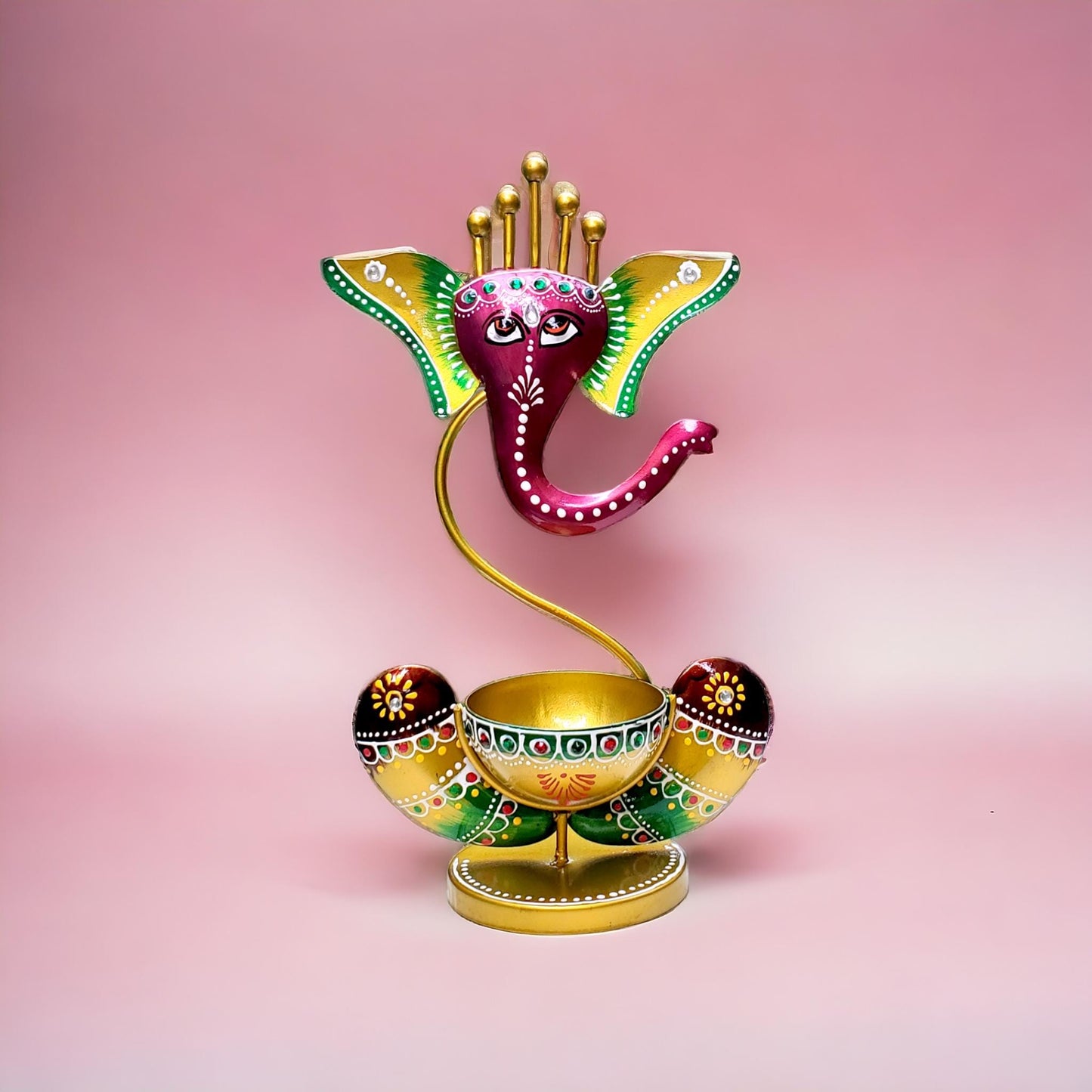 Hand Painted Metal T Light Model 1