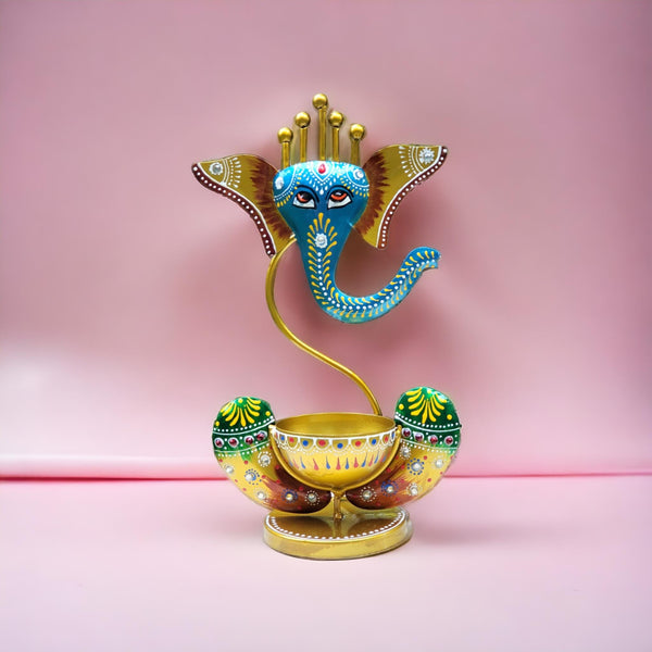Hand Painted Metal T Light Model 1