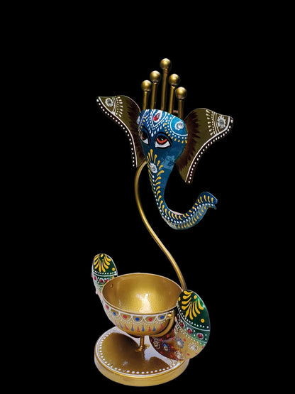 Hand Painted Metal T Light Model 1
