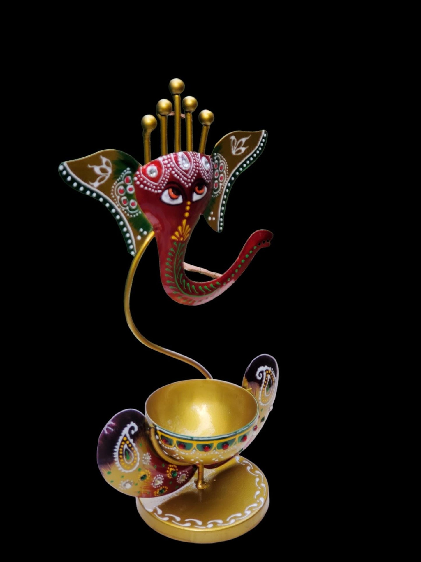 Hand Painted Metal T Light Model 1