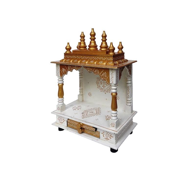 Handcrafted Wooden Pooja Mandir For Wooden