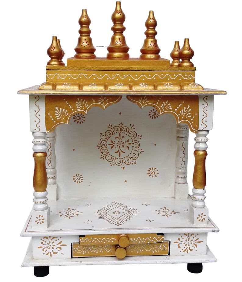 Handcrafted Wooden Pooja Mandir For Wooden