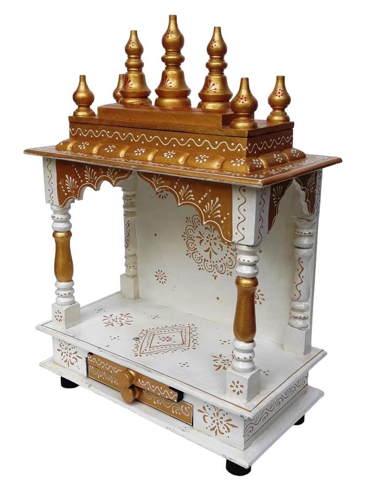 Handcrafted Wooden Pooja Mandir For Wooden