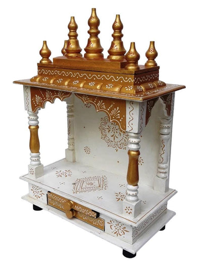Handcrafted Wooden Pooja Mandir For Wooden