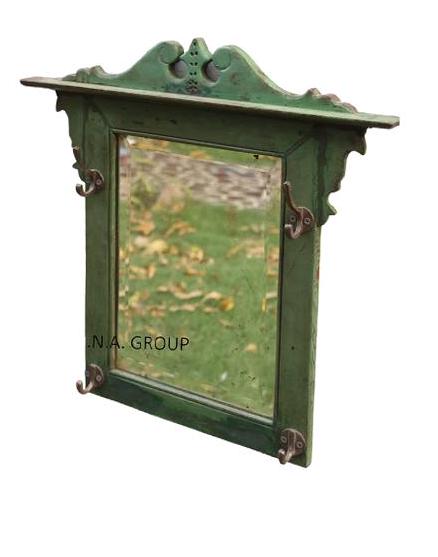 Wooden Hand Carved Mirror