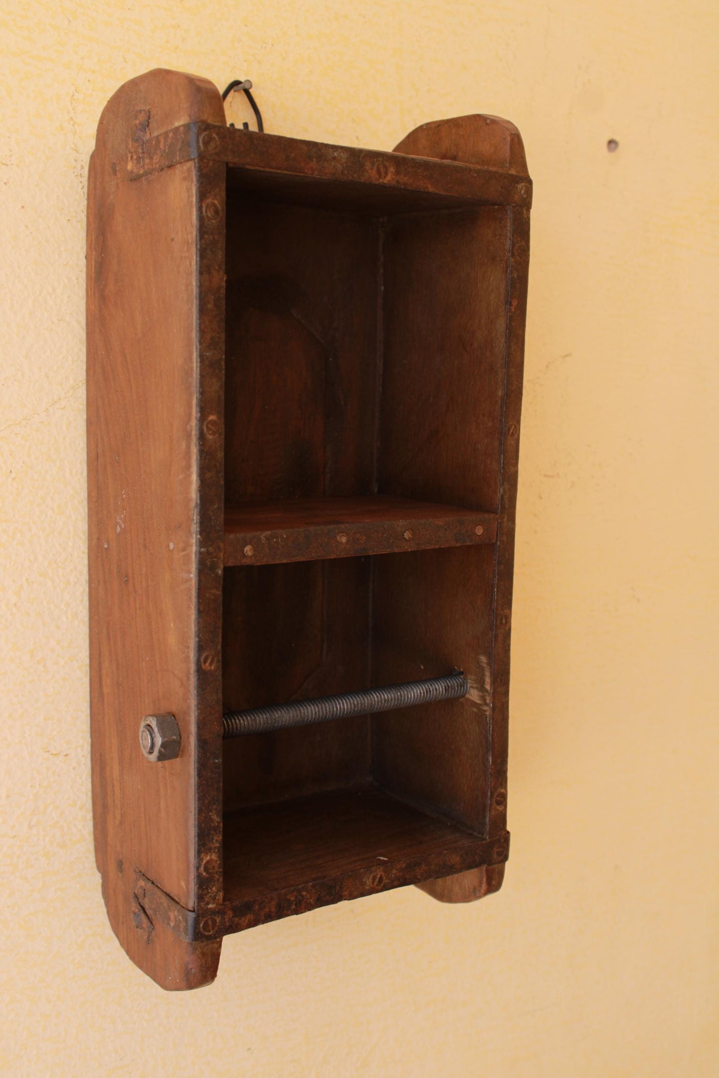 Handcrafted Wooden Toilet Paper Holder -