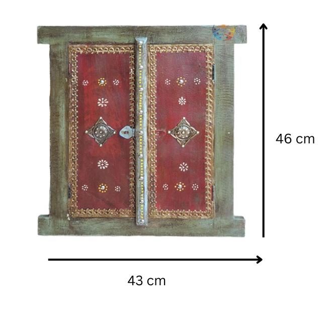 Village Theme Decor Wooden Window