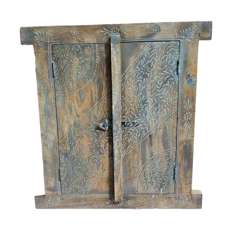 Village Theme Decor Wooden Window