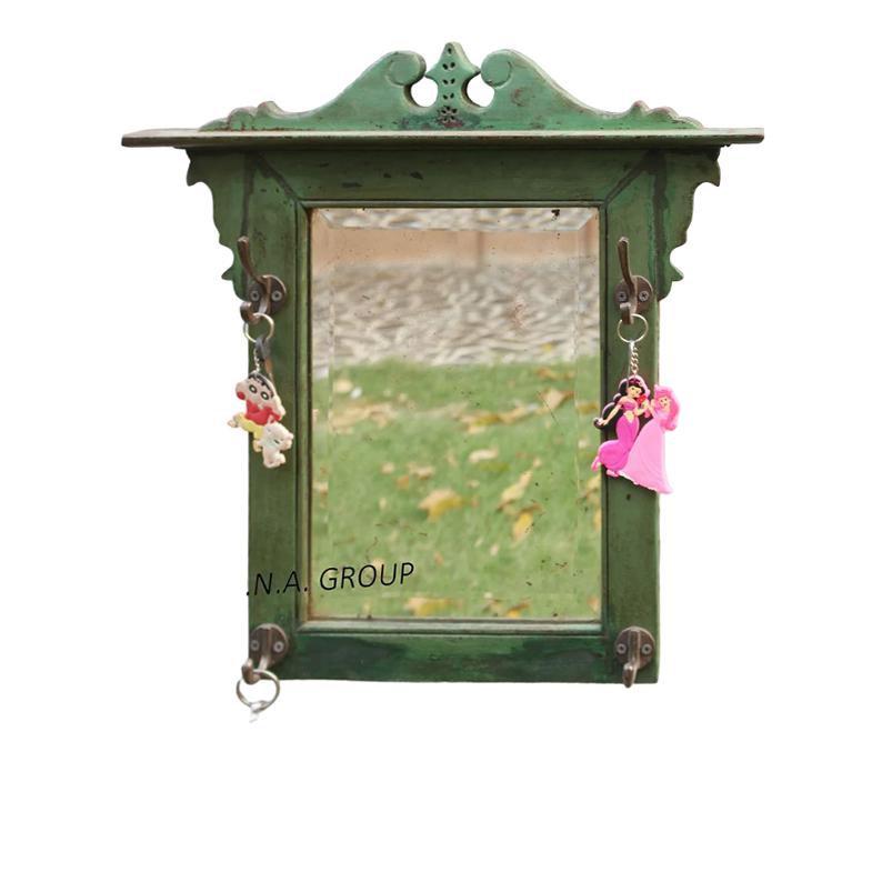 Wooden Hand Carved Mirror