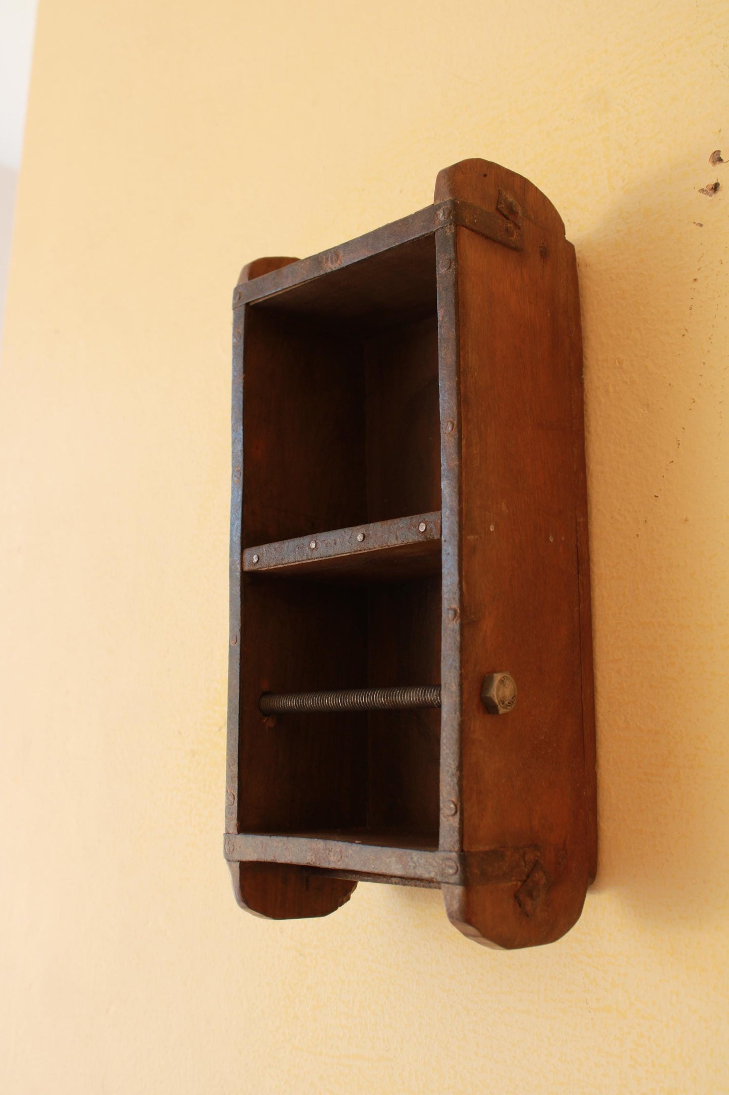 Handcrafted Wooden Toilet Paper Holder -