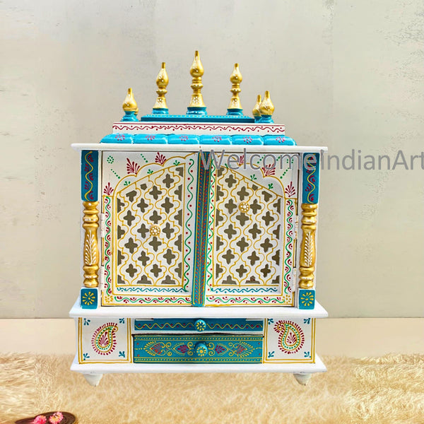 Wooden Temple Worship Hindu Pooja Mdf