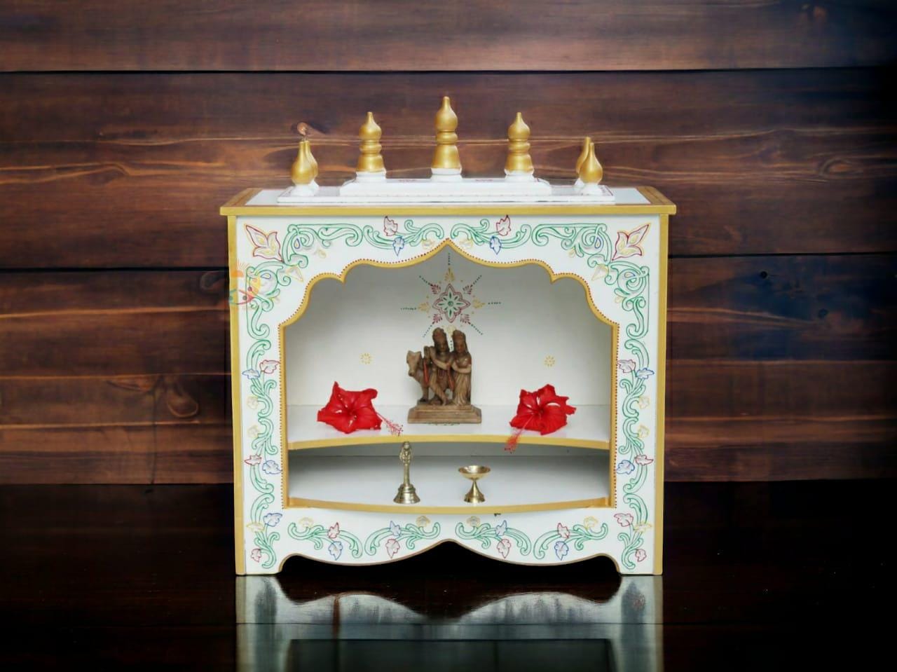 26"Wooden Temple Mandir For Home Indian