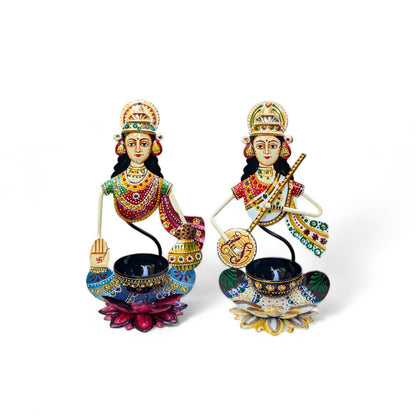 Hand Painted Iron Laxmi Ji, Iron