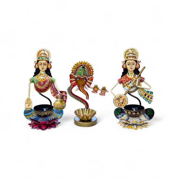 Hand Painted Iron Laxmi Ji, Iron