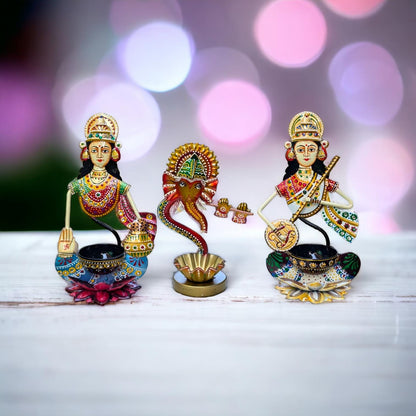 Hand Painted Iron Laxmi Ji, Iron