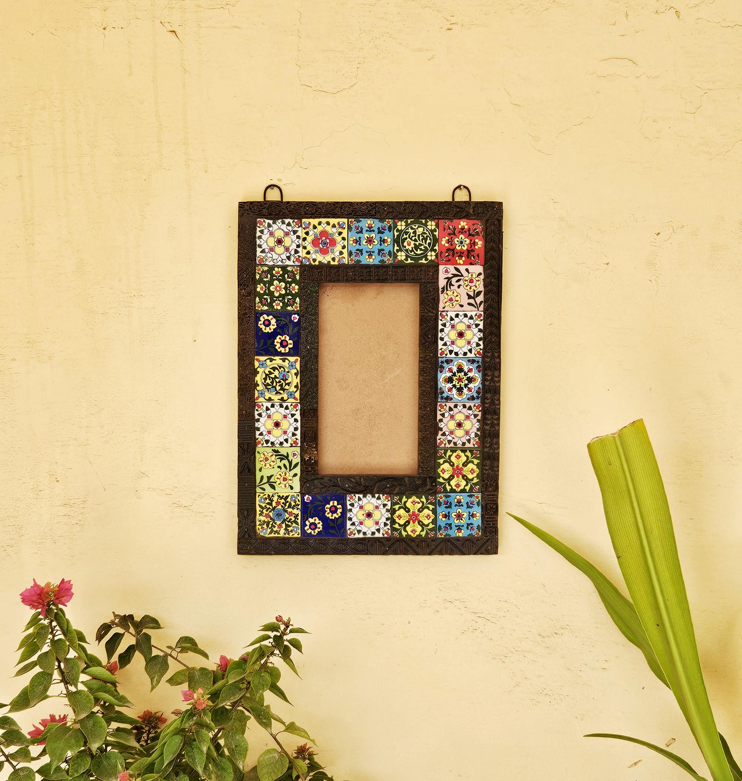 Wooden Picture Frame Handcrafted Wall Mirror