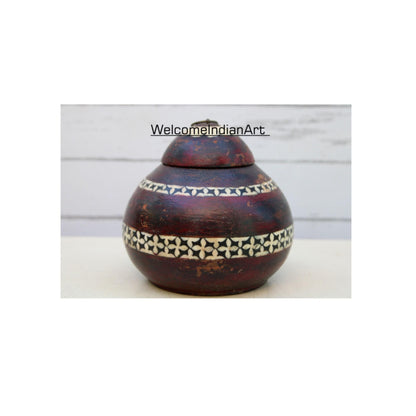 Wooden Round Trinket Box Set Model 1