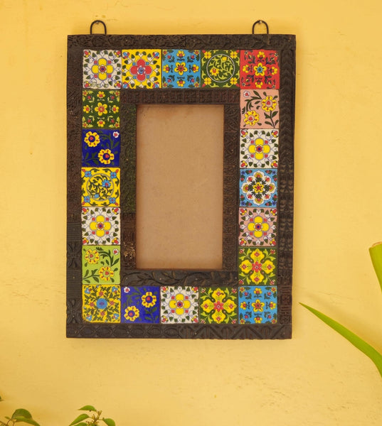 Wooden Picture Frame Handcrafted Wall Mirror