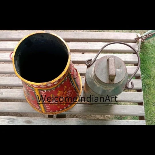 Antique Iron Milk Pot Metal