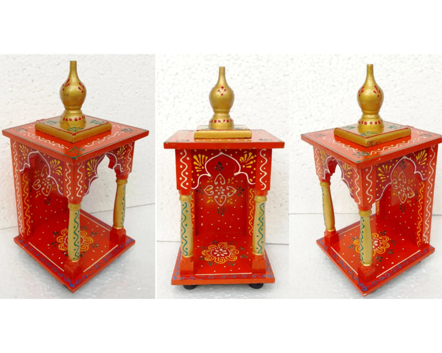 Small Compact Wooden Temple / Mandir
