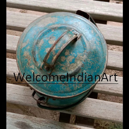 Antique Iron Milk Pot Metal