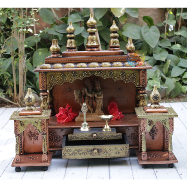 Compact Handmade with 2 Mini Mandirs – 18”